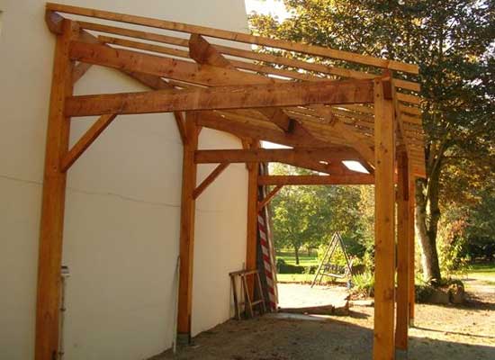 Charpente carport abri voiture