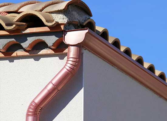 Gouttière cuivre Luberon